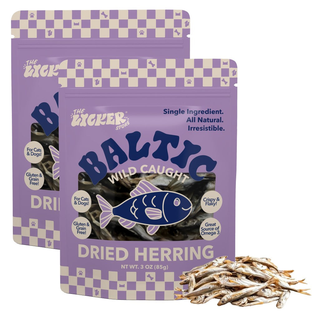 ValleyMunch Gluten and Grain-Free Omega-3 Single Ingredient Crunchy Dried Baltic Sprats for Dogs and Cats