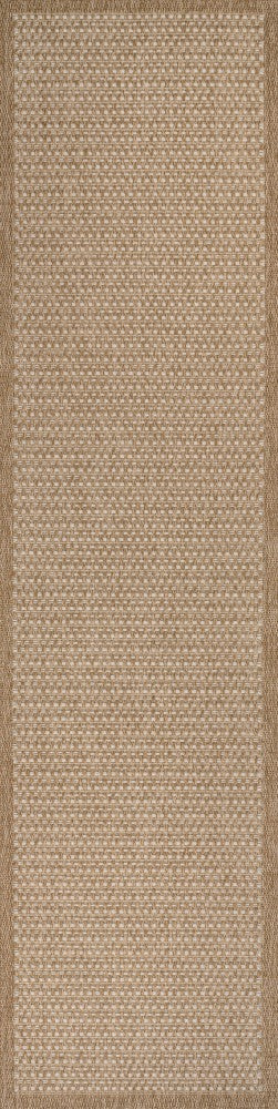 Solvyn Easy Jute Contemporary Border Boho Fine Rib Weave Area Rug