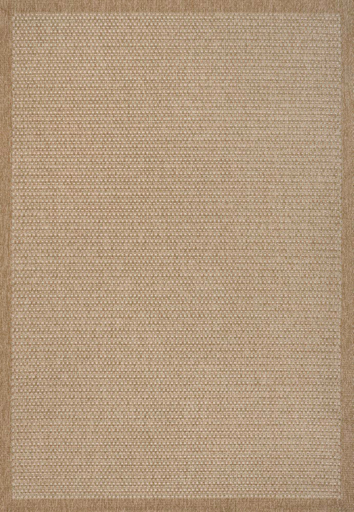 Solvyn Easy Jute Contemporary Border Boho Fine Rib Weave Area Rug