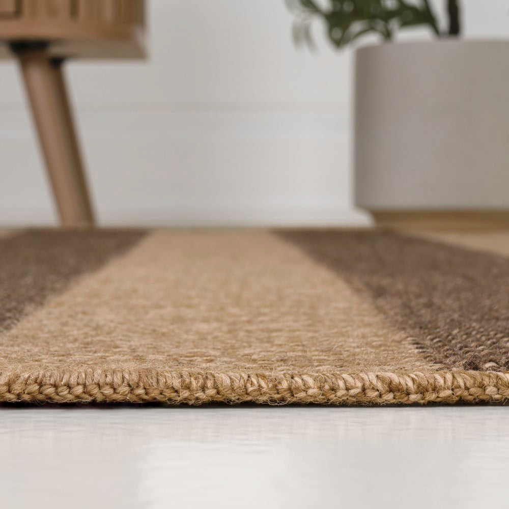 Montara Easy Jute Modern Geometric Boho Stripe Area Rug