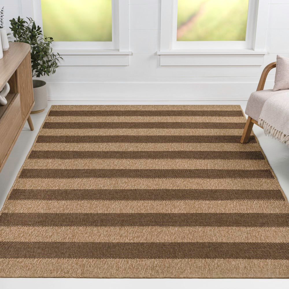 Montara Easy Jute Modern Geometric Boho Stripe Area Rug