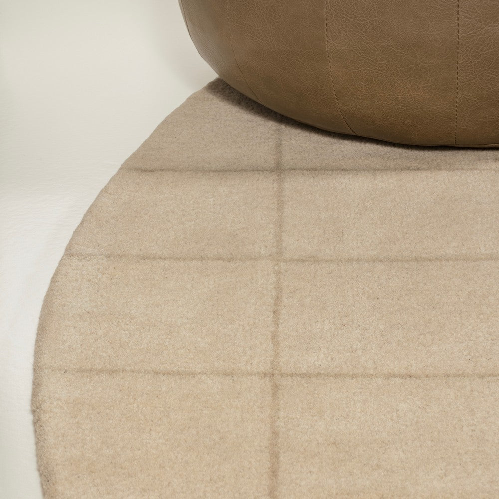 Georgia Modern Plaid Grid Handwoven Wool Area Rug