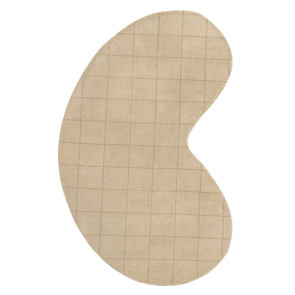 Georgia Modern Plaid Grid Handwoven Wool Area Rug