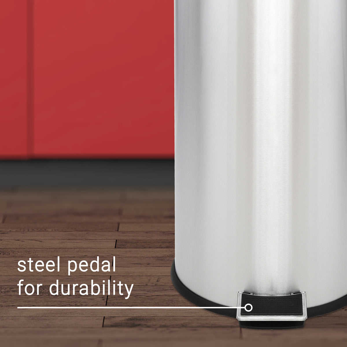 Leo 8-Gallon Step-Open Trash Can with FREE Mini Trash Can