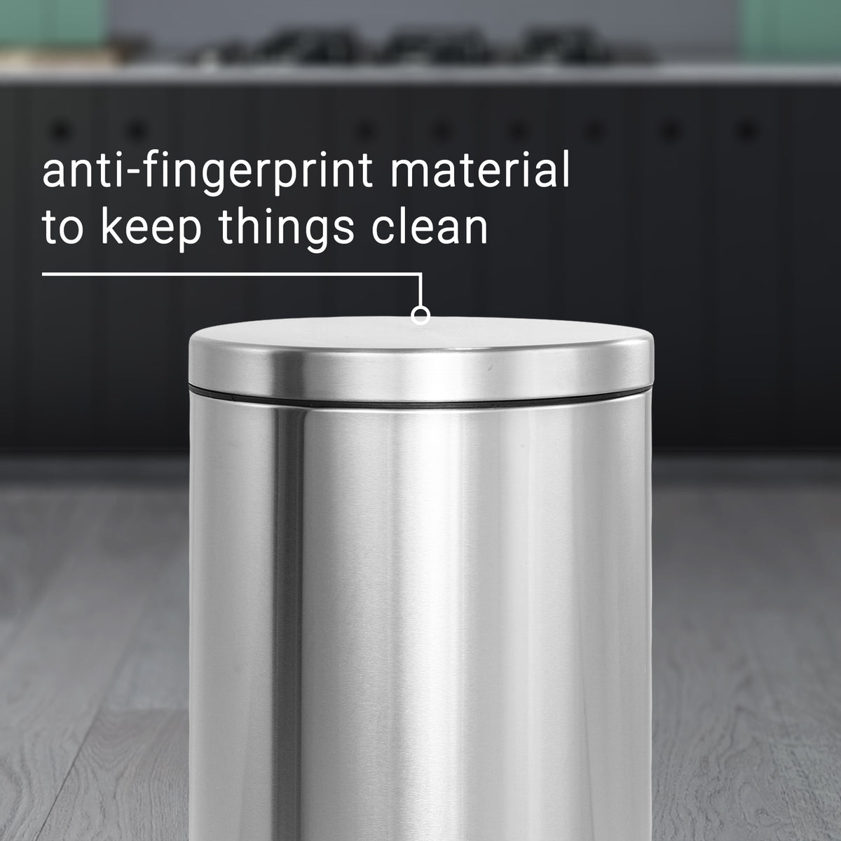 Leo 8-Gallon Step-Open Trash Can with FREE Mini Trash Can