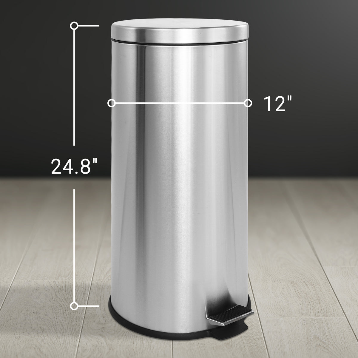Leo 8-Gallon Step-Open Trash Can with FREE Mini Trash Can