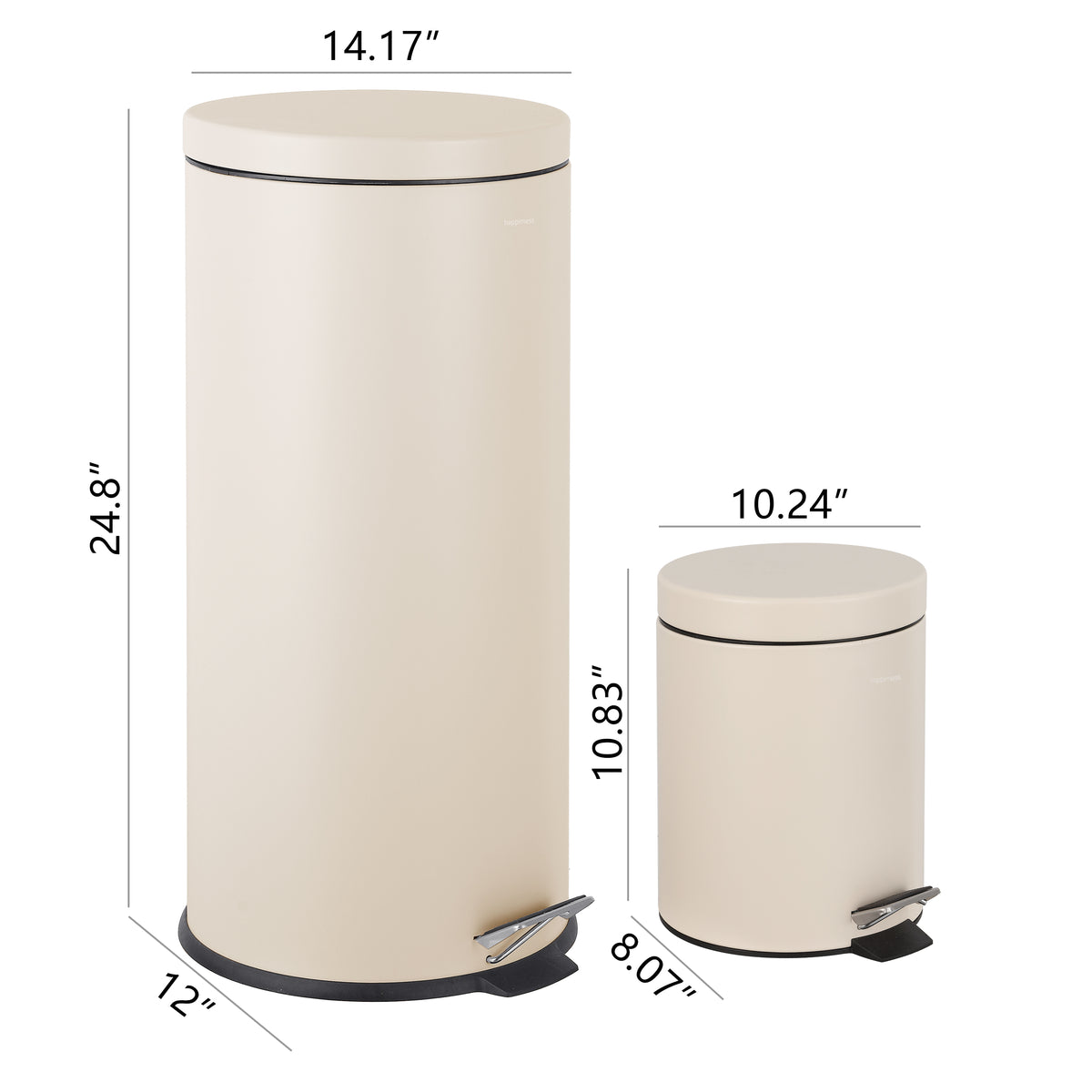 Leo 8-Gallon Step-Open Trash Can with FREE Mini Trash Can