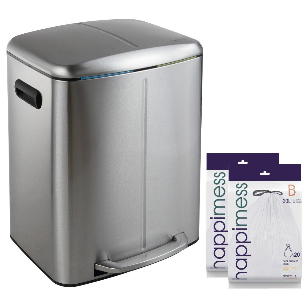 Marco 40 Liter/10.5 Gallon Double-Bucket Trash Can