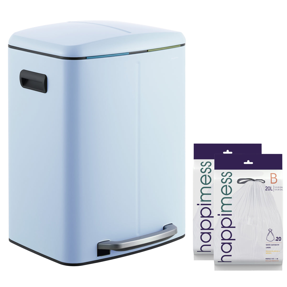 Marco 40 Liter/10.5 Gallon Double-Bucket Trash Can