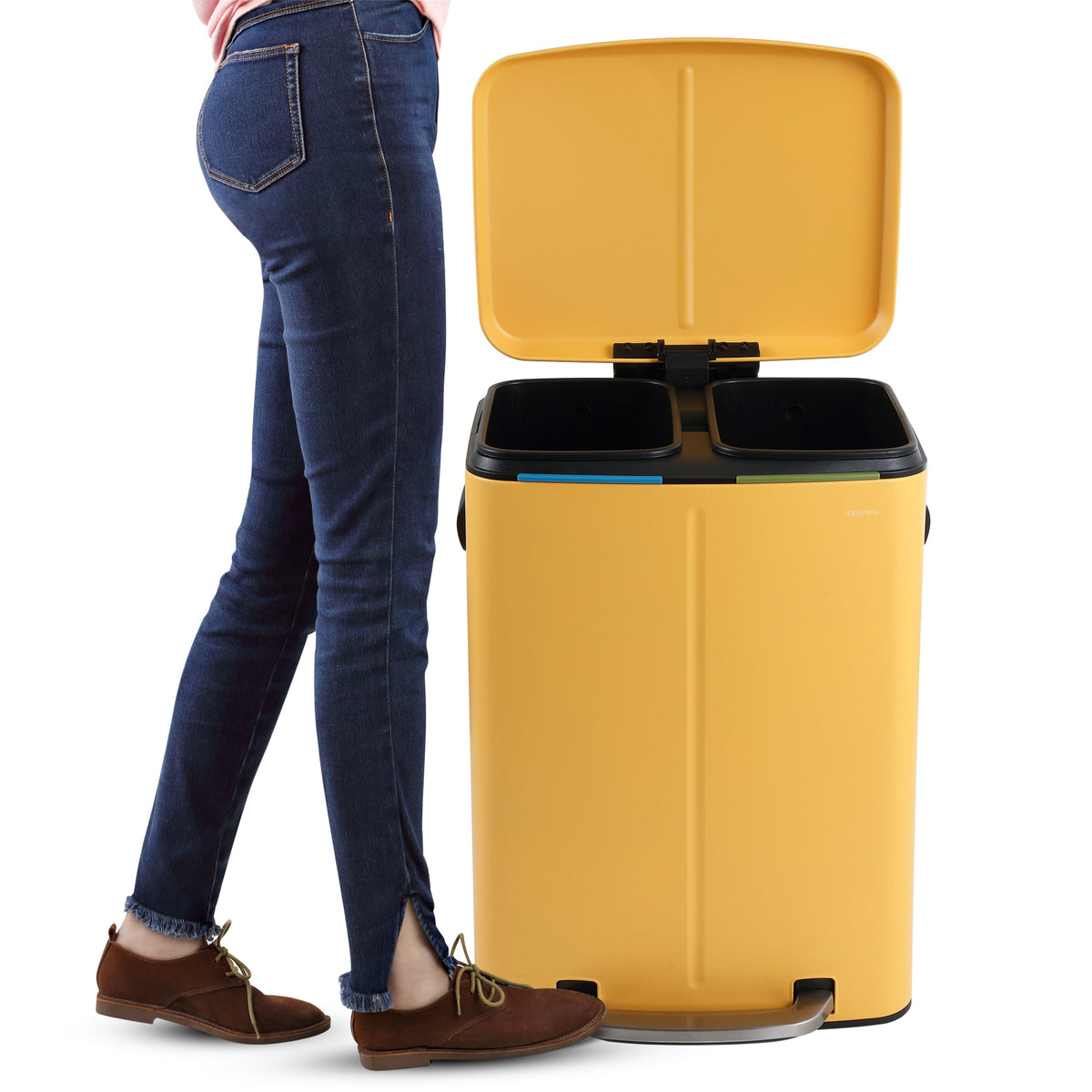 Marco 40 Liter/10.5 Gallon Double-Bucket Trash Can