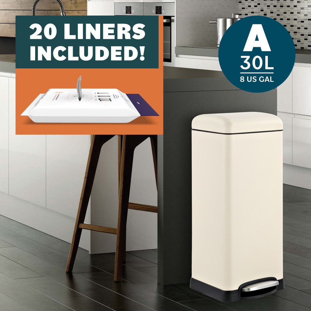 Betty Retro 30 Liters/8 Gallon Trash Can