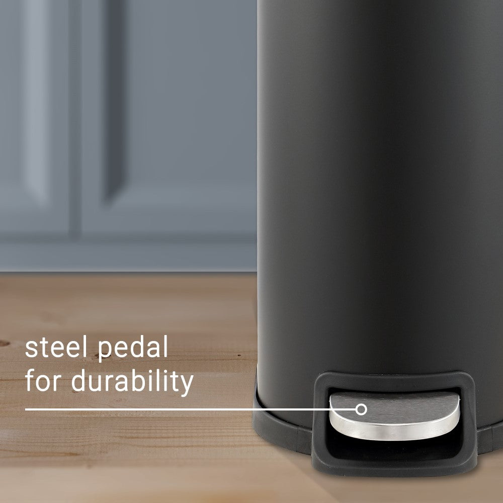 Slyd 10.6-Gallon Step-Open Trash Can