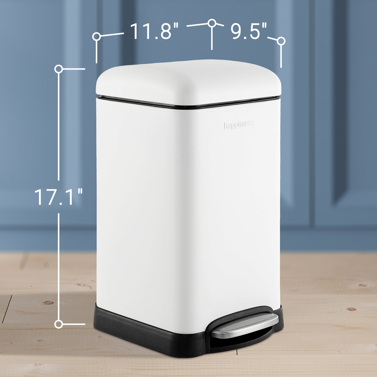 Lopus Retro Mini 3.2-Gallon Step-Open Trash Can