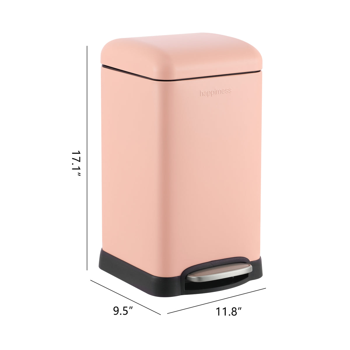 Lopus Retro Mini 3.2-Gallon Step-Open Trash Can