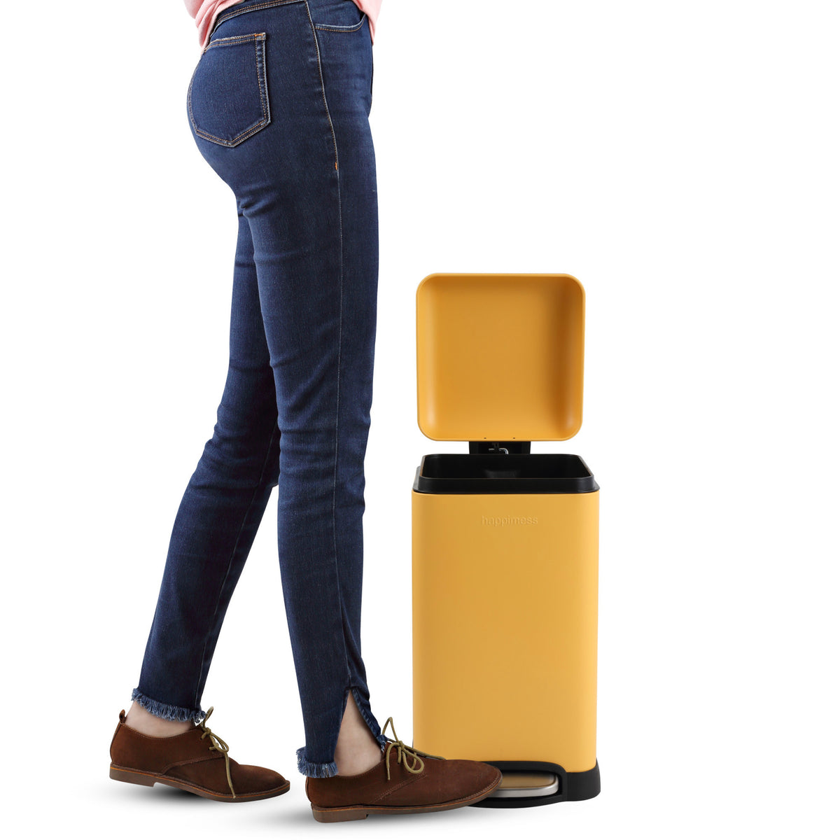 Lopus Retro Mini 3.2-Gallon Step-Open Trash Can