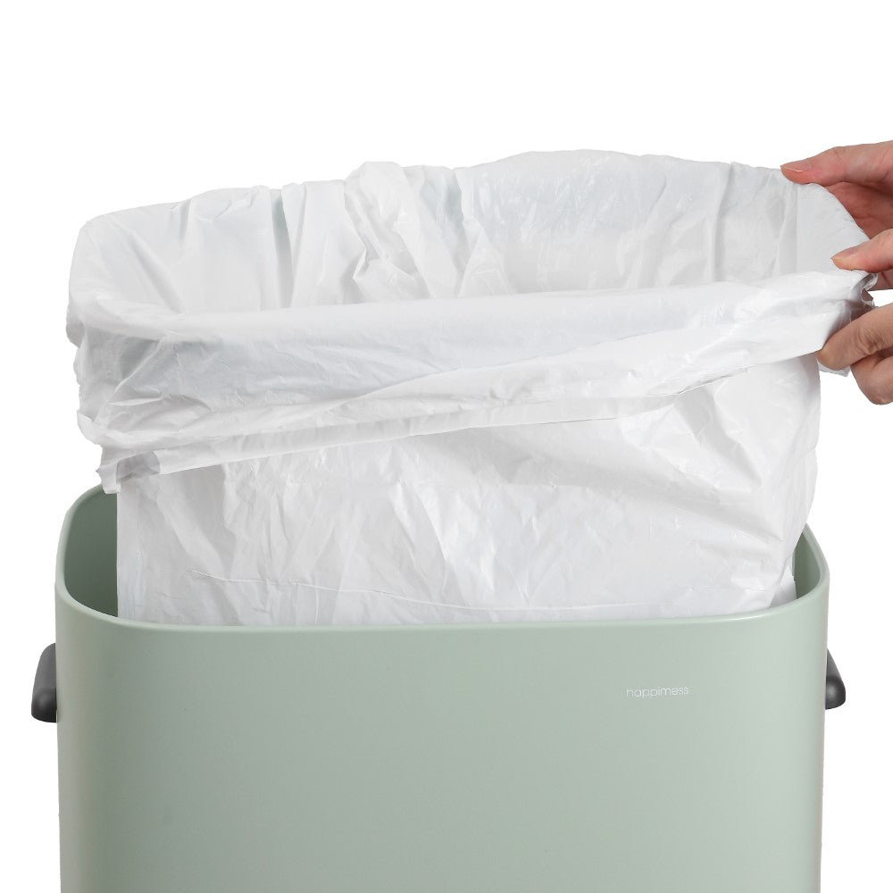 Tammi Kitchen 14.5-Gallon Slim Metal Push Button Trash Can