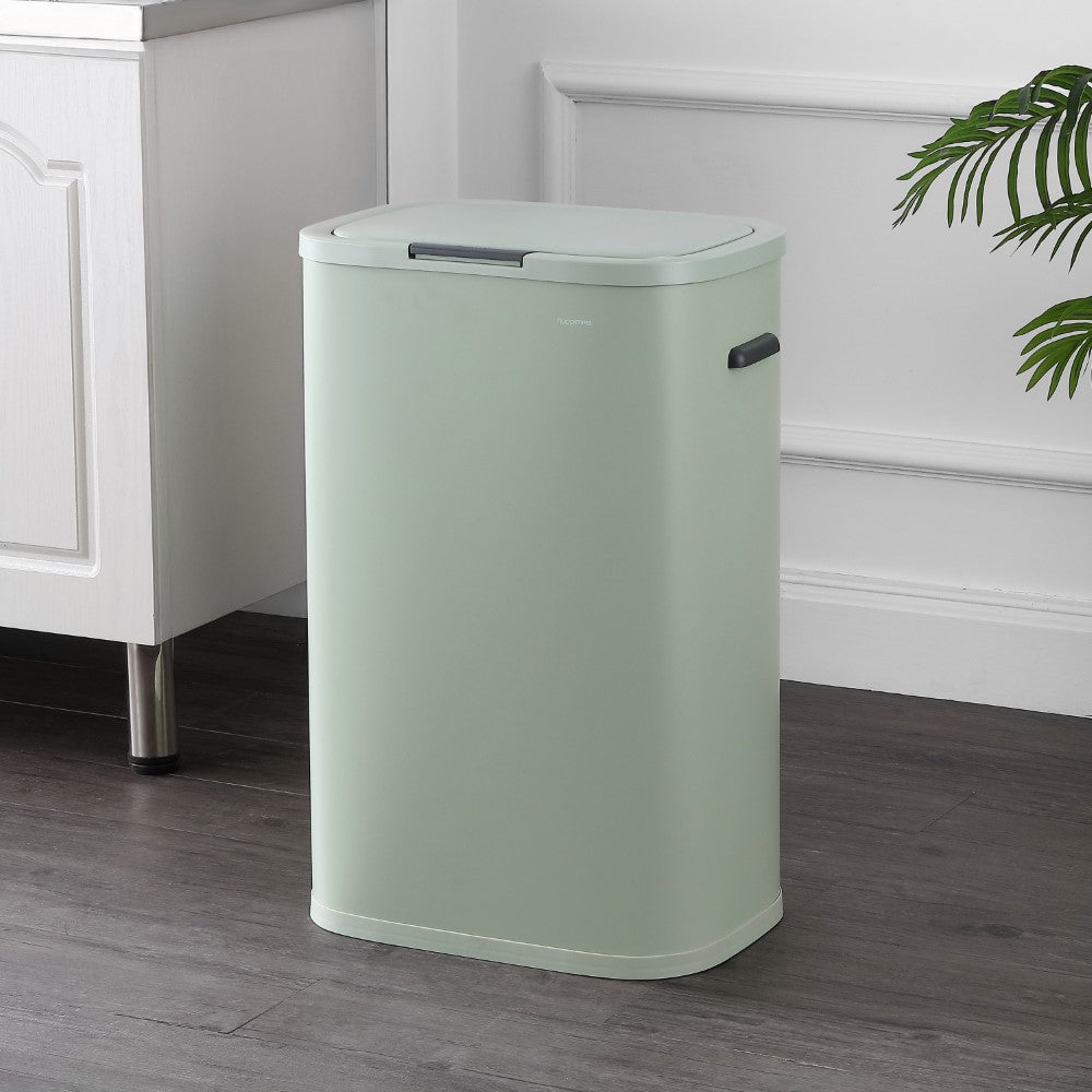 Tammi Kitchen 14.5-Gallon Slim Metal Push Button Trash Can
