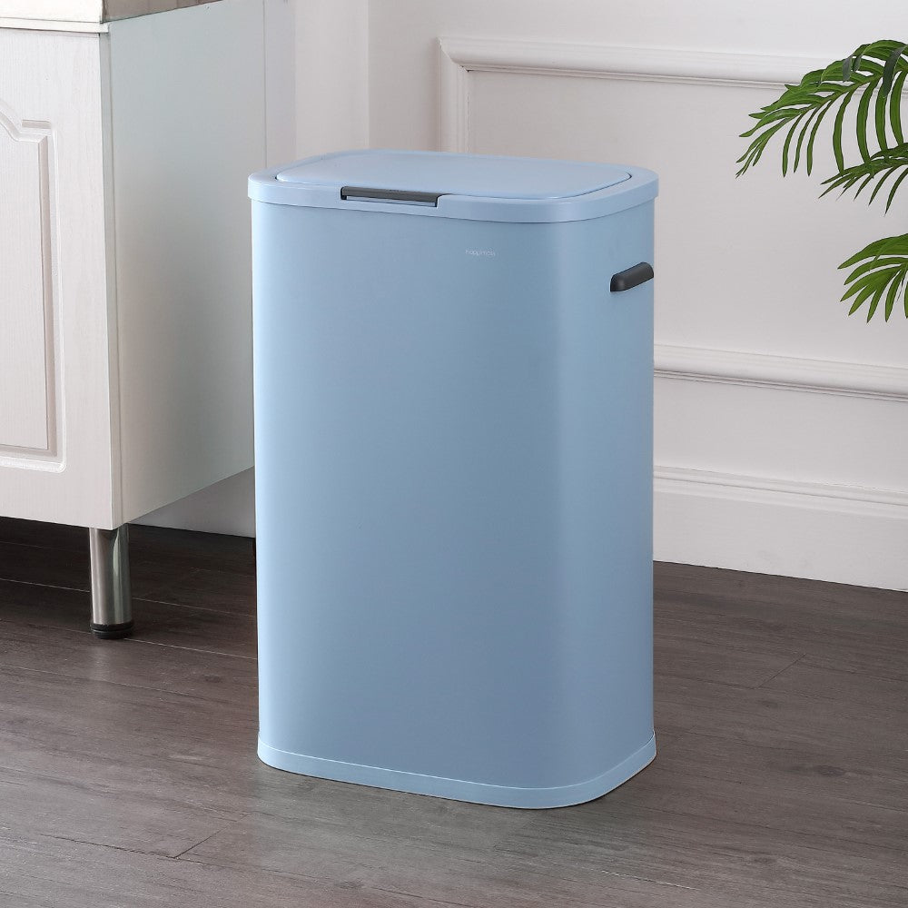 Tammi Kitchen 14.5-Gallon Slim Metal Push Button Trash Can