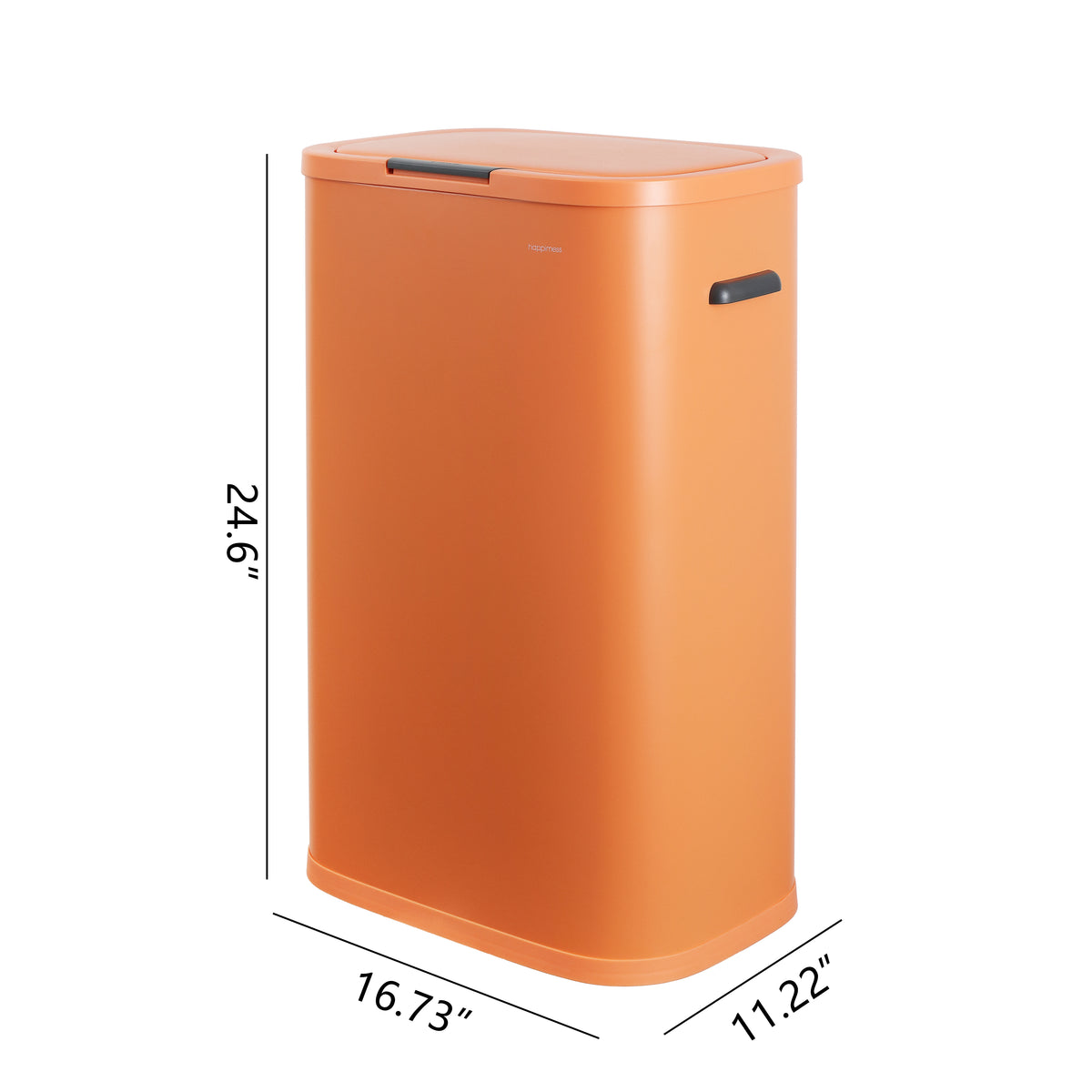 Tammi Kitchen 14.5-Gallon Slim Metal Push Button Trash Can