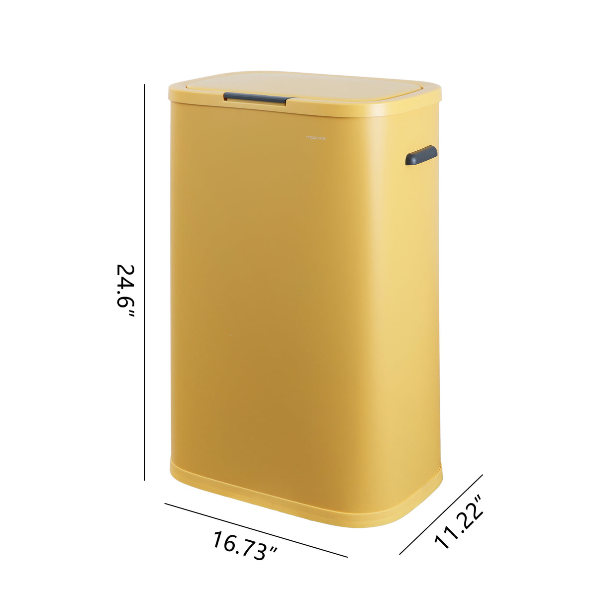Tammi Kitchen 14.5-Gallon Slim Metal Push Button Trash Can