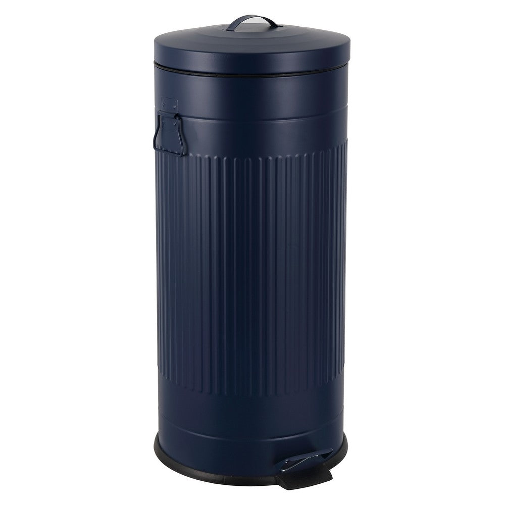 Theo Retro 8-Gallon Step Trash Can with Soft-Close Lid and FREE Mini Trash Can