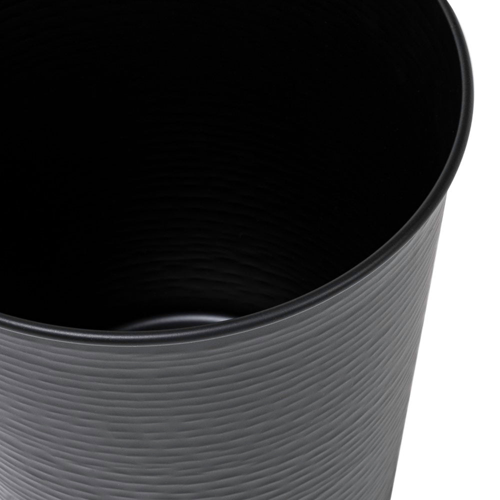 Remi Modern Classic Textured Steel 2-Gallon Wastebasket