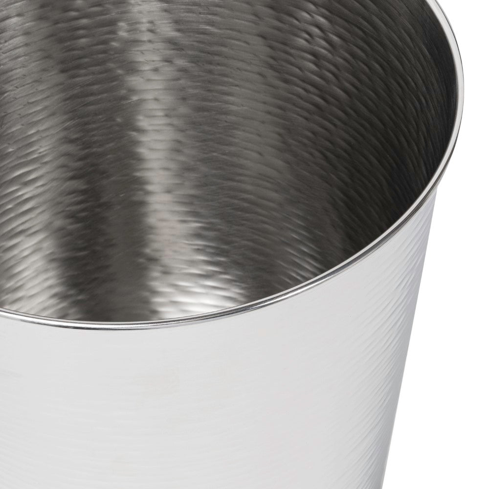 Remi Modern Classic Textured Steel 2-Gallon Wastebasket
