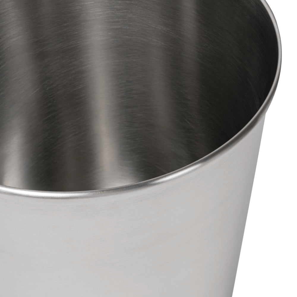 Nolan Modern Classic Smooth Steel 2-Gallon Wastebasket