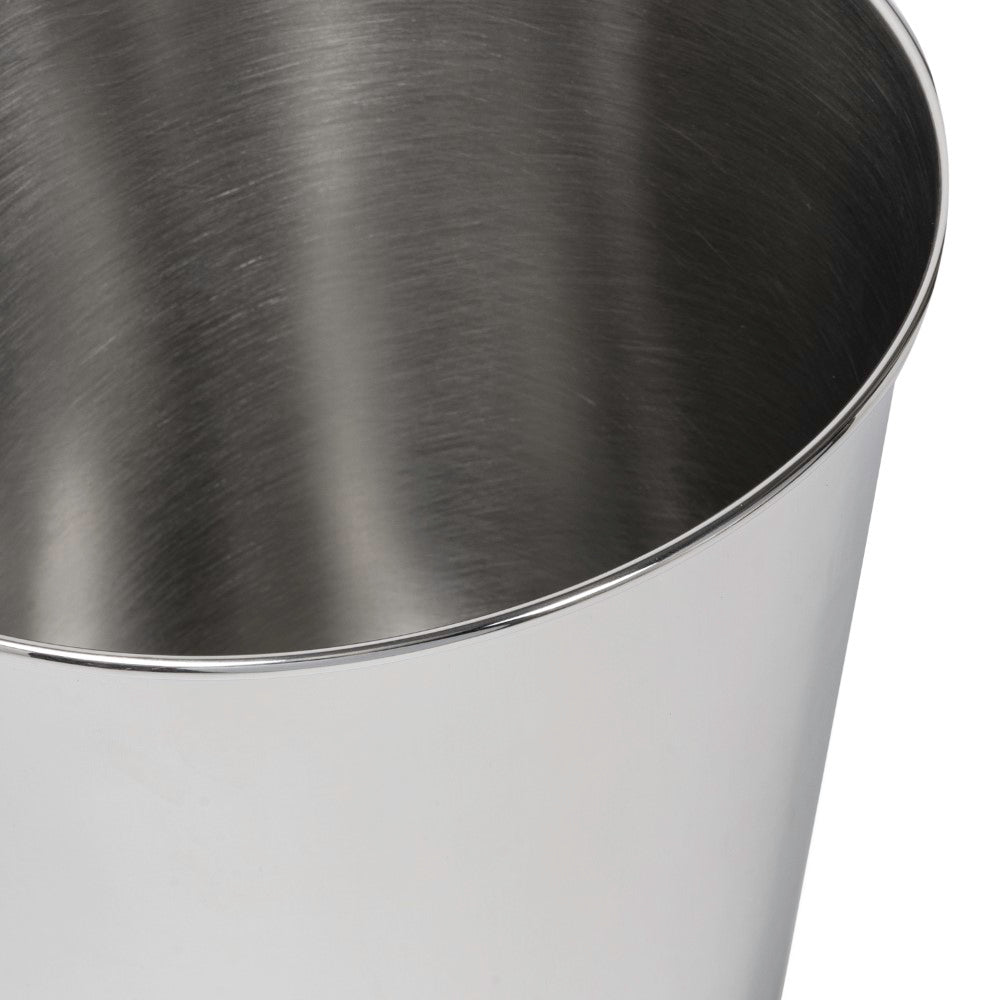 Nolan Modern Classic Smooth Steel 2-Gallon Wastebasket