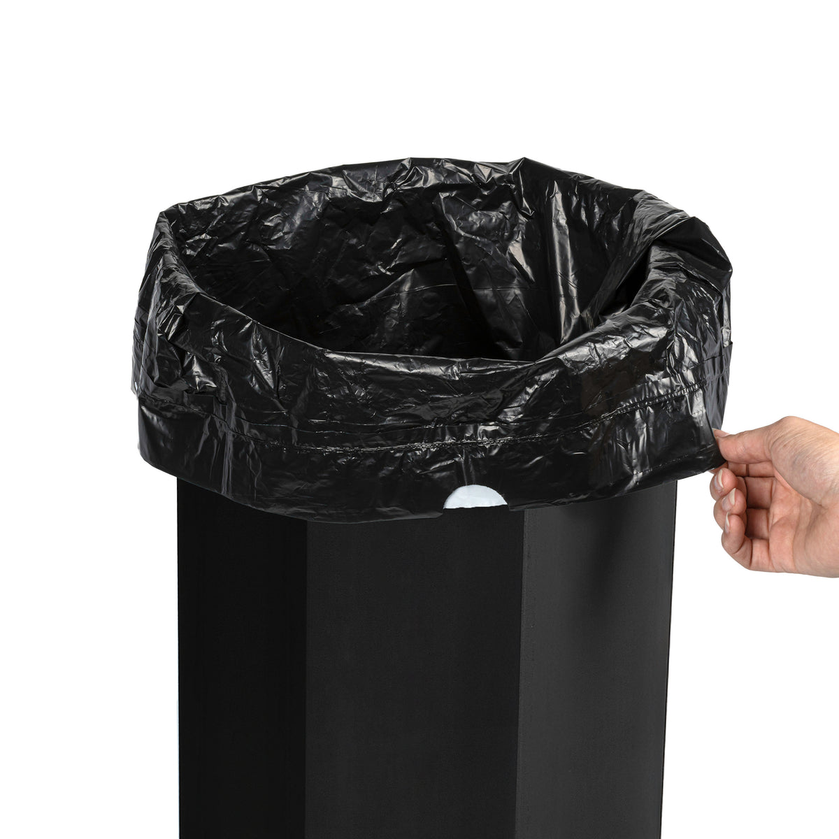 Wave 25-Gallon Traditional Classic Disposable Corrugated Cardboard Event Trash Can and Recycling Bin