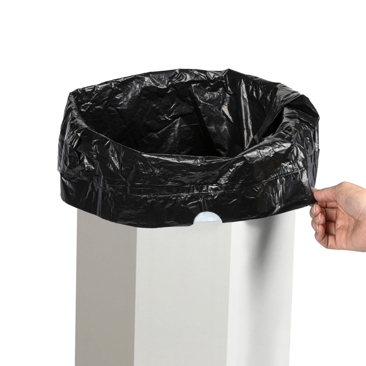 Wave 25-Gallon Traditional Classic Disposable Corrugated Cardboard Event Trash Can and Recycling Bin
