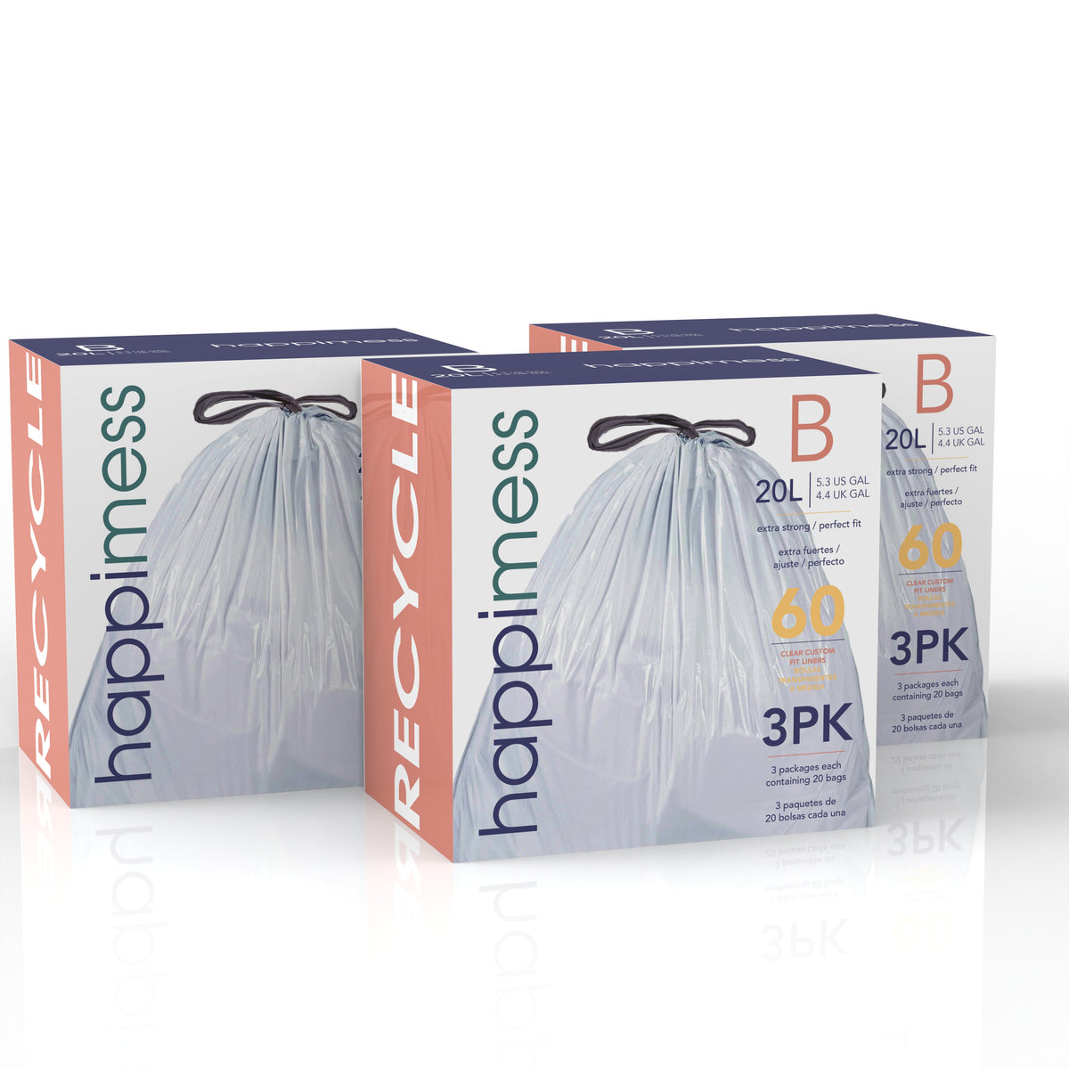 Drawstring Unscented Trash Can Liner