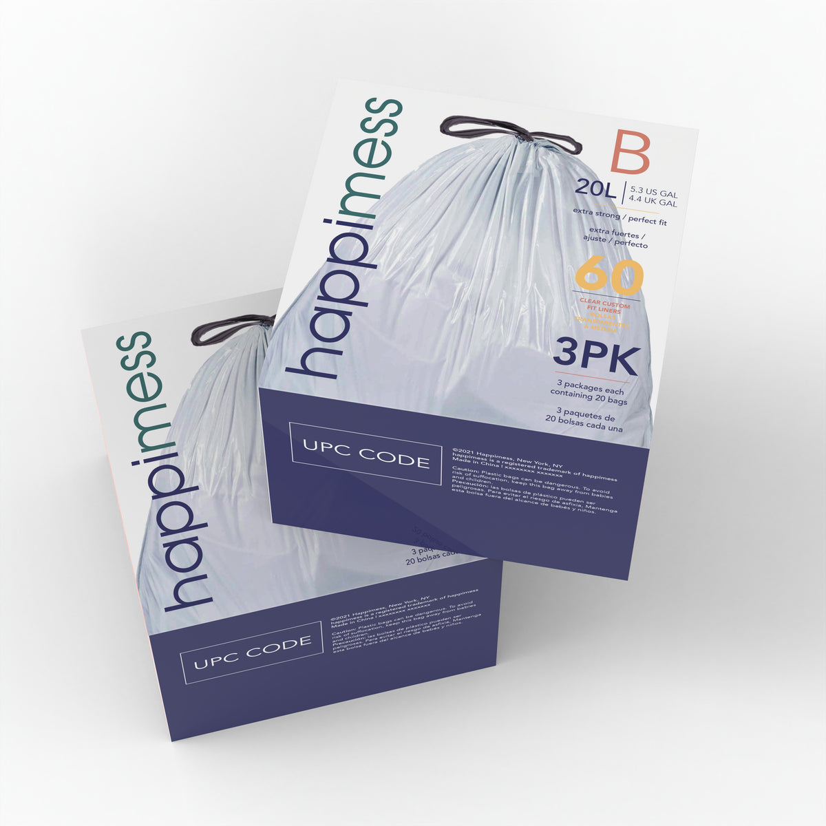 Drawstring Unscented Trash Can Liner