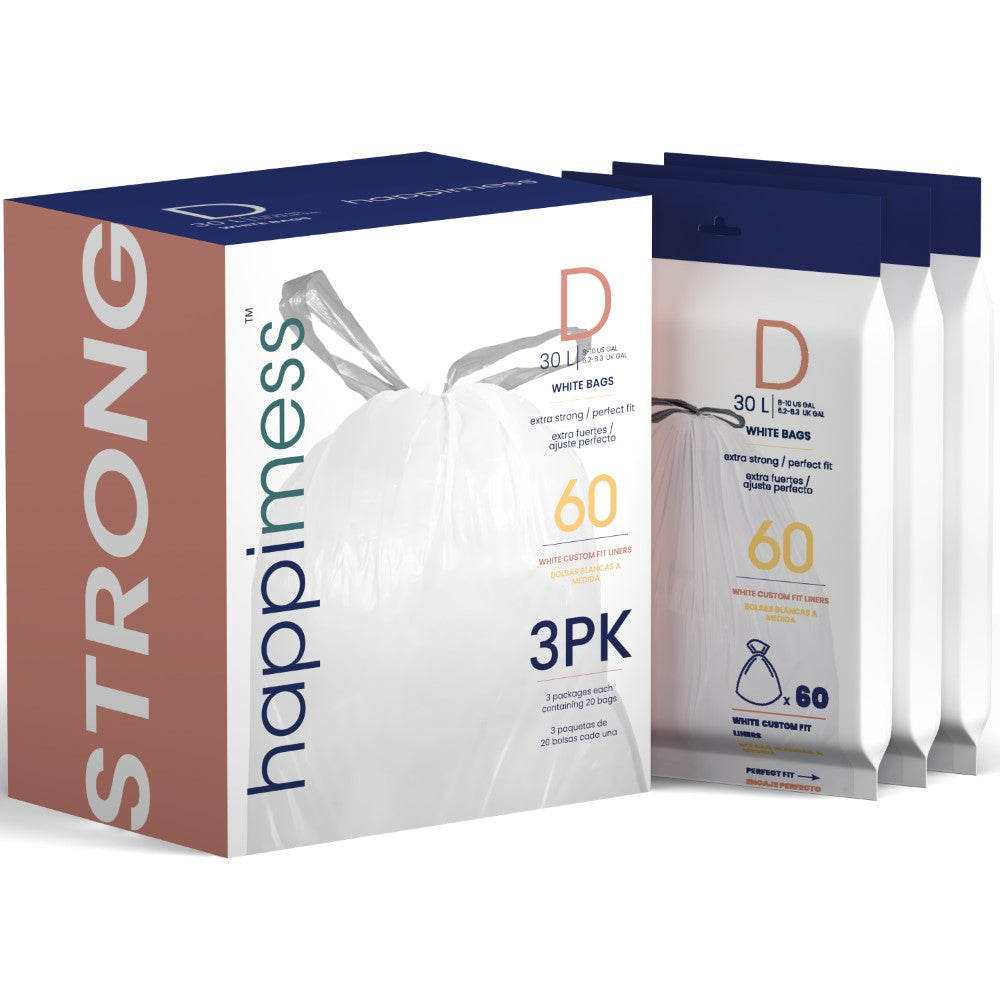 Drawstring Unscented Trash Can Liner