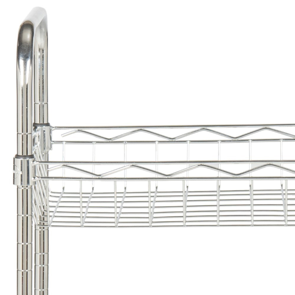 Nivoria 37.5" 4-Tier Adjustable Basket Storage Rack