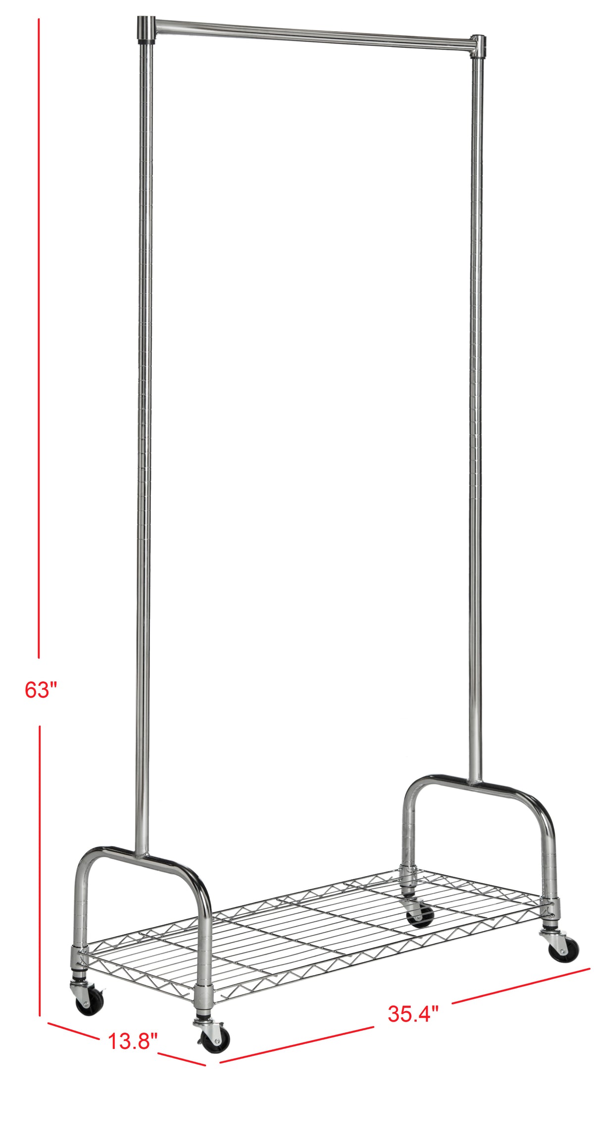 Marsh 63" Rolling Garment Rack