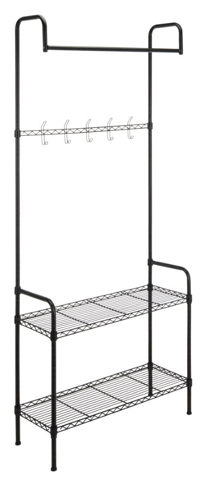 Ridge 70" Garment Rack and Shoe Storage