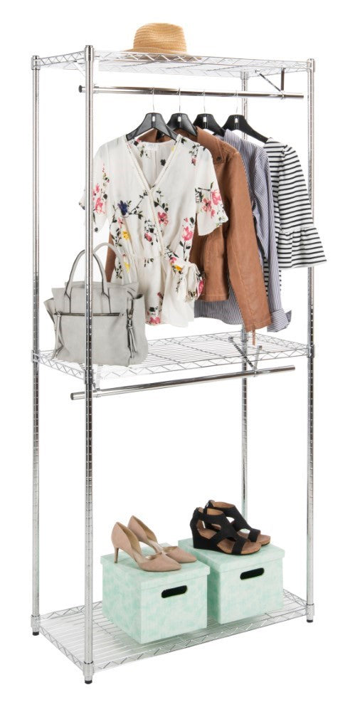 Frostfern 78.7" Double-Rail Garment Rack
