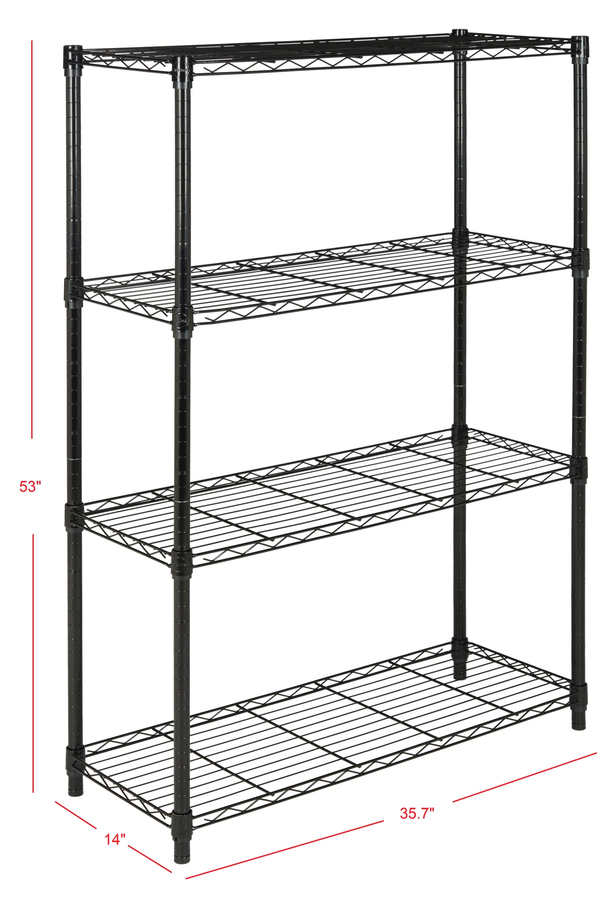 Sylvanleaf 53" 4-Shelf Wire Rack