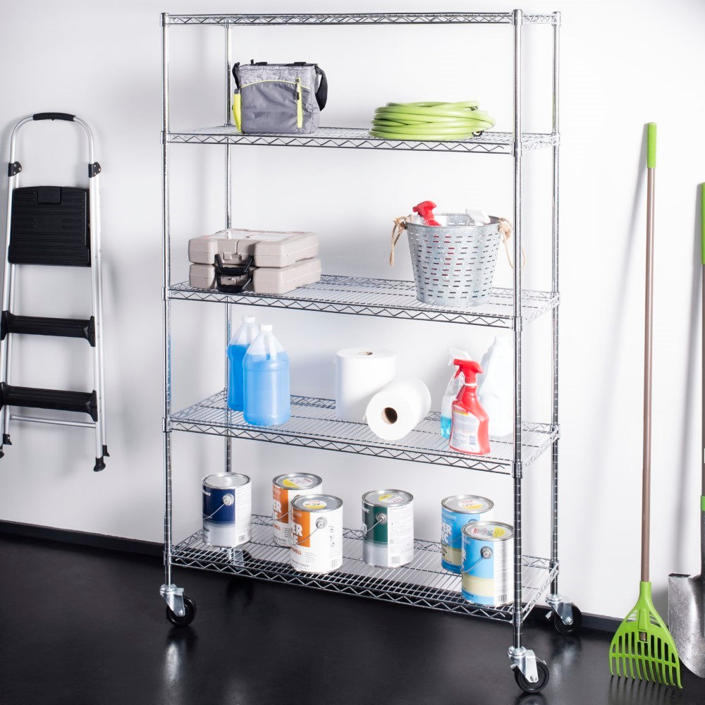 Mistystone 70.8" 5-Shelf Wire Rack