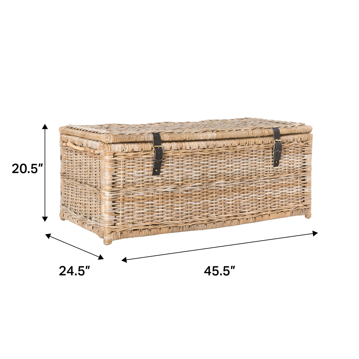 Caden 46'' Wicker Storage Trunk