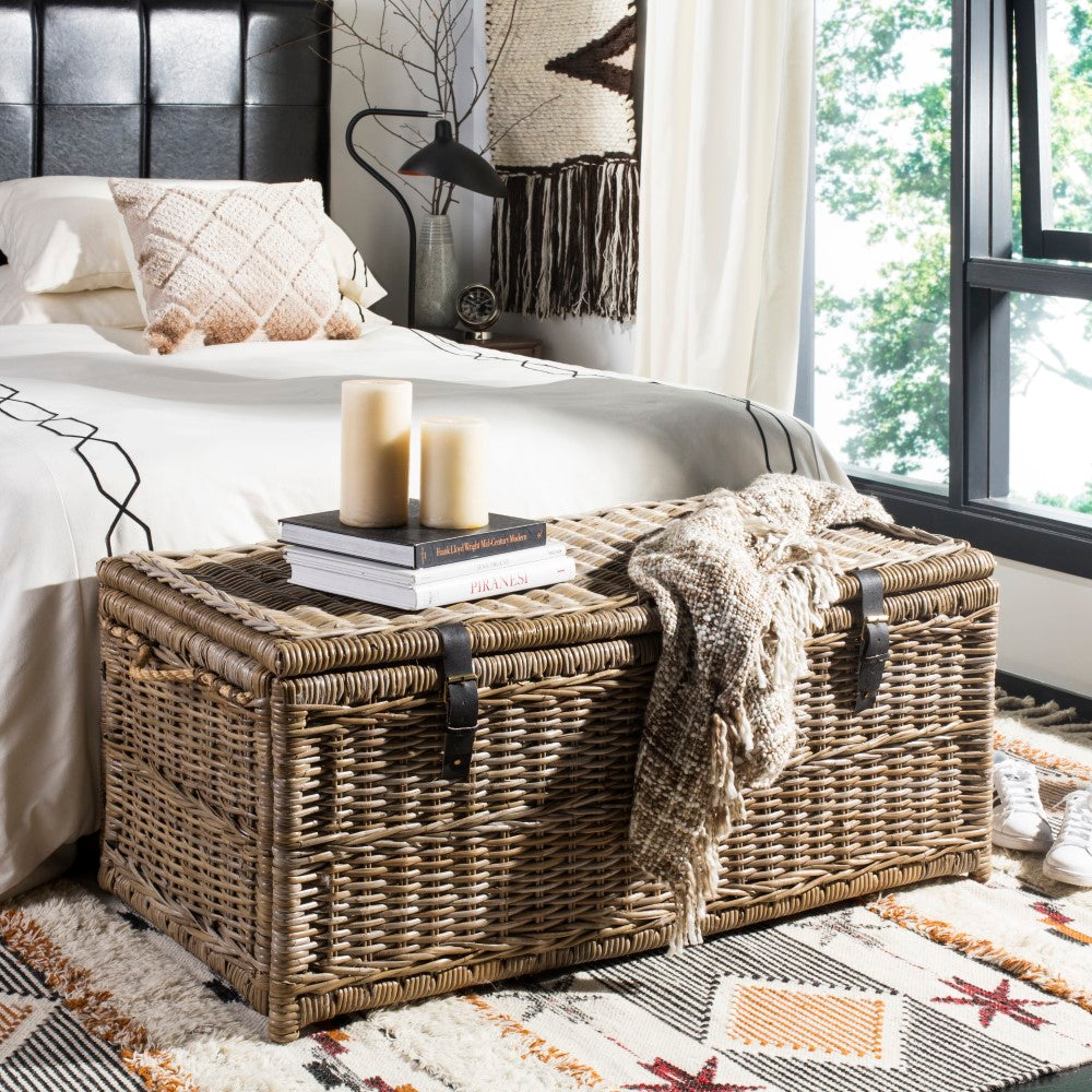Caden 46'' Wicker Storage Trunk