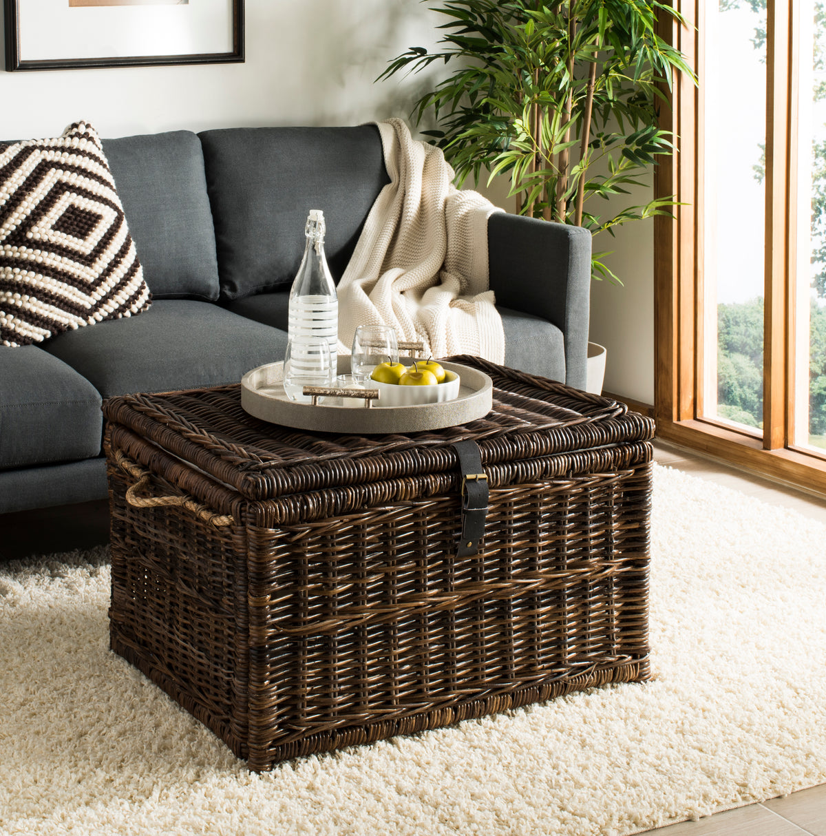 Caden 30'' Wicker Storage Trunk