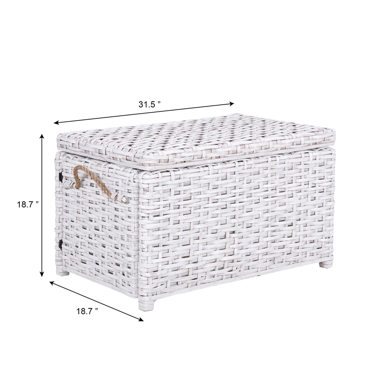 Jacob 30" Wicker Storage Trunk