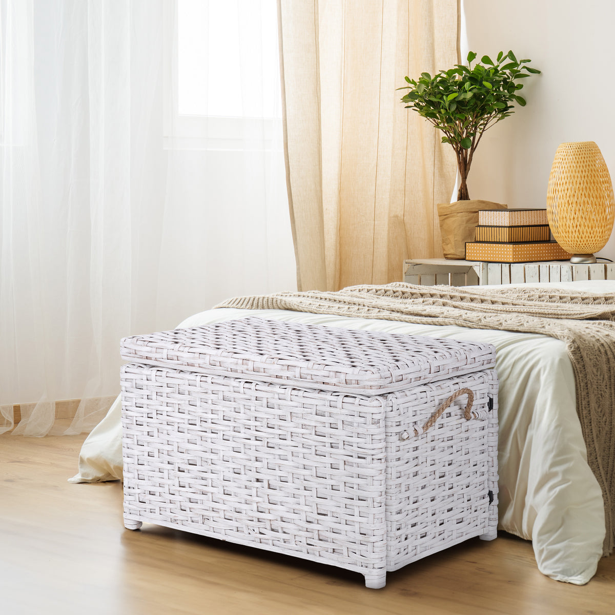 Jacob 30" Wicker Storage Trunk