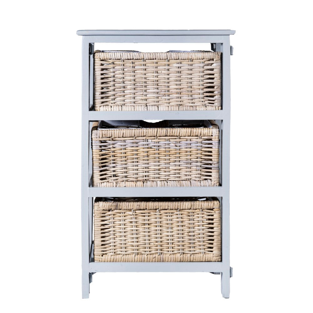 Eldridge 16.75" 3-Baskets Storage Chest