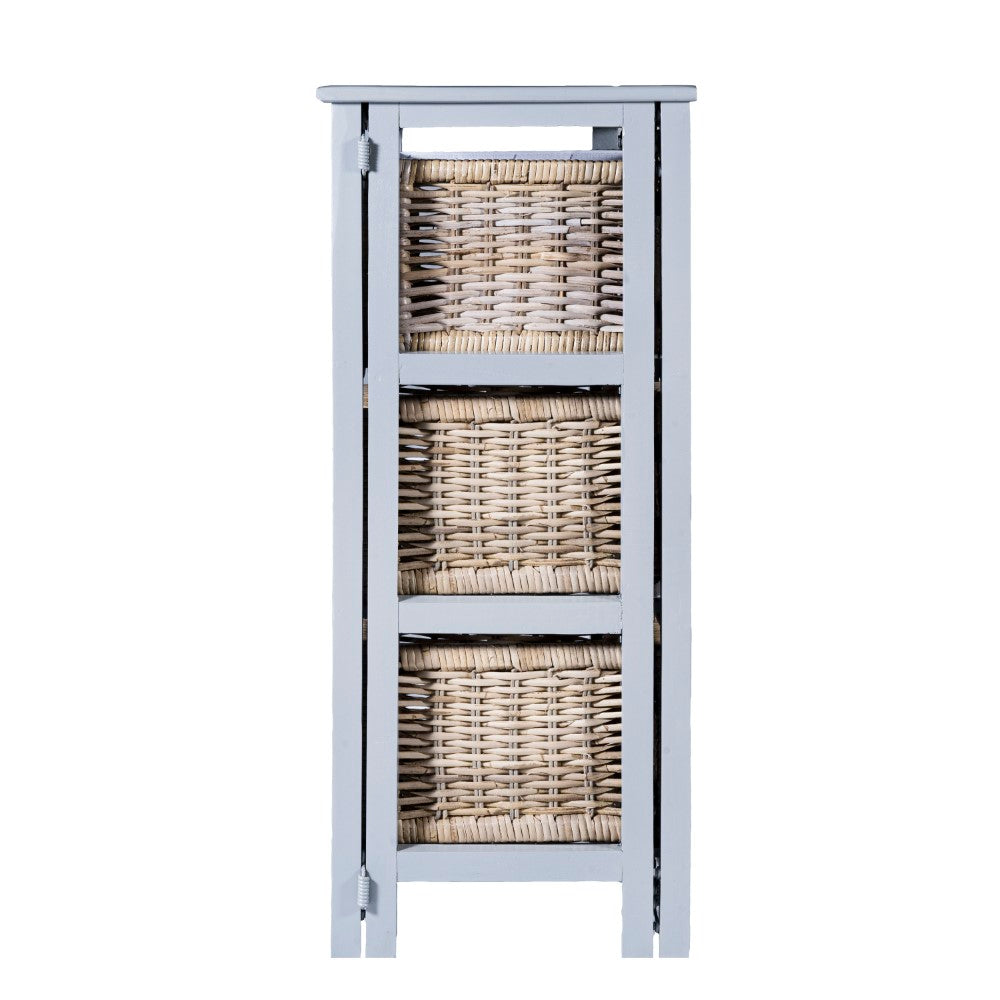 Eldridge 16.75" 3-Baskets Storage Chest