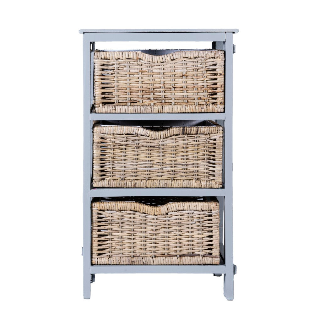 Eldridge 16.75" 3-Baskets Storage Chest