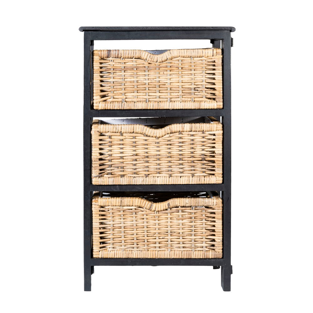 Eldridge 16.75" 3-Baskets Storage Chest