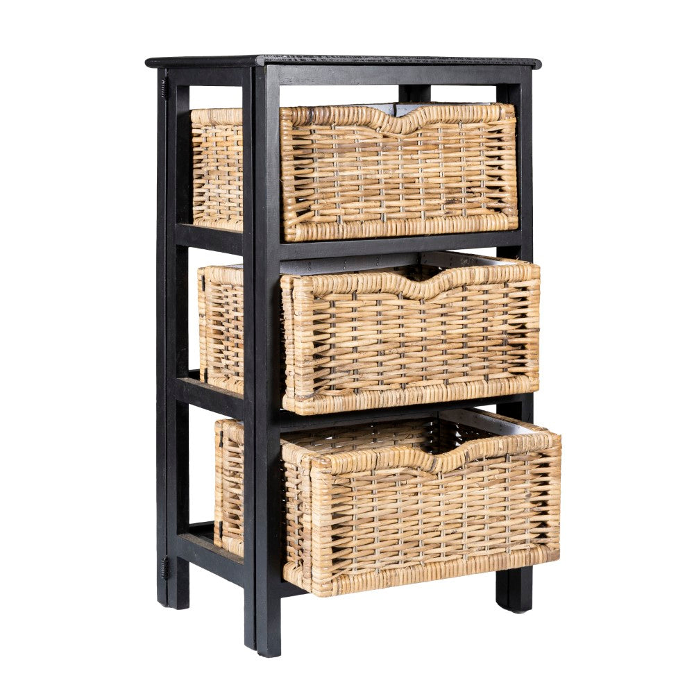 Eldridge 16.75" 3-Baskets Storage Chest